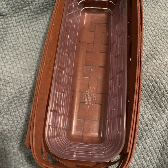 Longaberger 2008 Cracker Basket Warm Brown Hard Plastic Protector - Picture 2 of 10